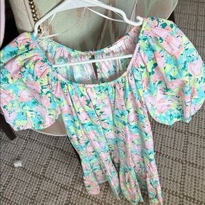 Gianni Bini Puff sleeve floral dress